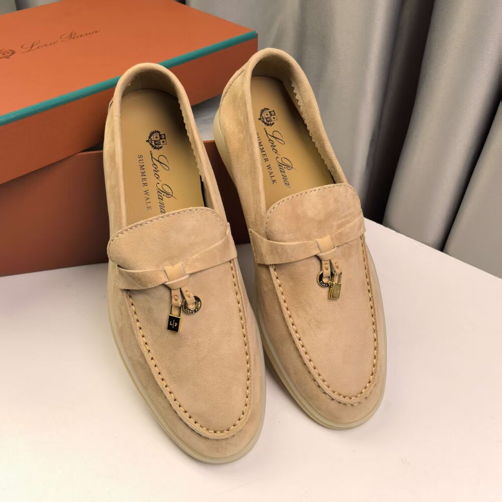 Loro Piana Summer Walk Suede Loafers